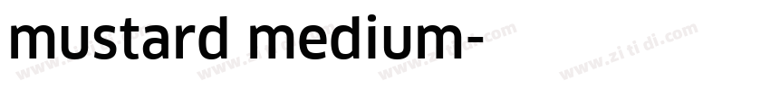 mustard medium字体转换